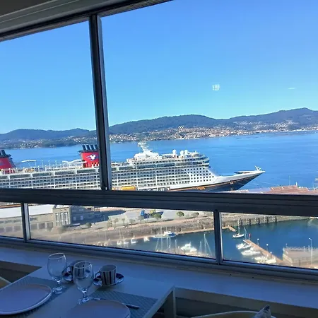 Impresionantes Vistas En El Centro De Apartment Vigo